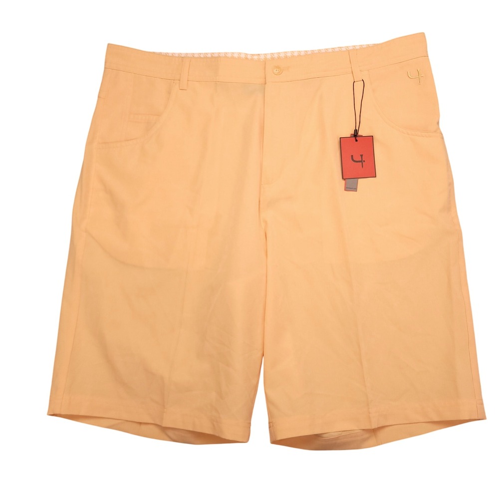SHORT PAR 4 Lido Sunset‎ Golf Shorts Men's 38 Peach Polyester Spandex New w Tags